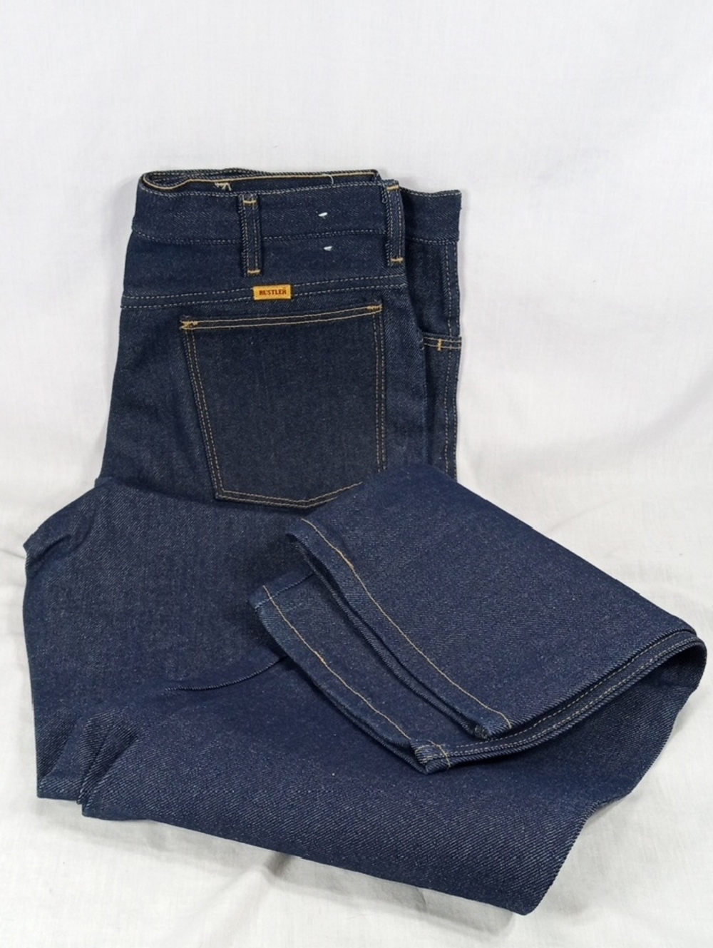 Vintage Rustler Heavy Weight Straight Leg Jeans 34W X 34L NOS WO Tag